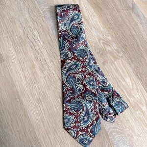 Beau Ties hand sewn 100% silk neck tie paisley made in Vermont